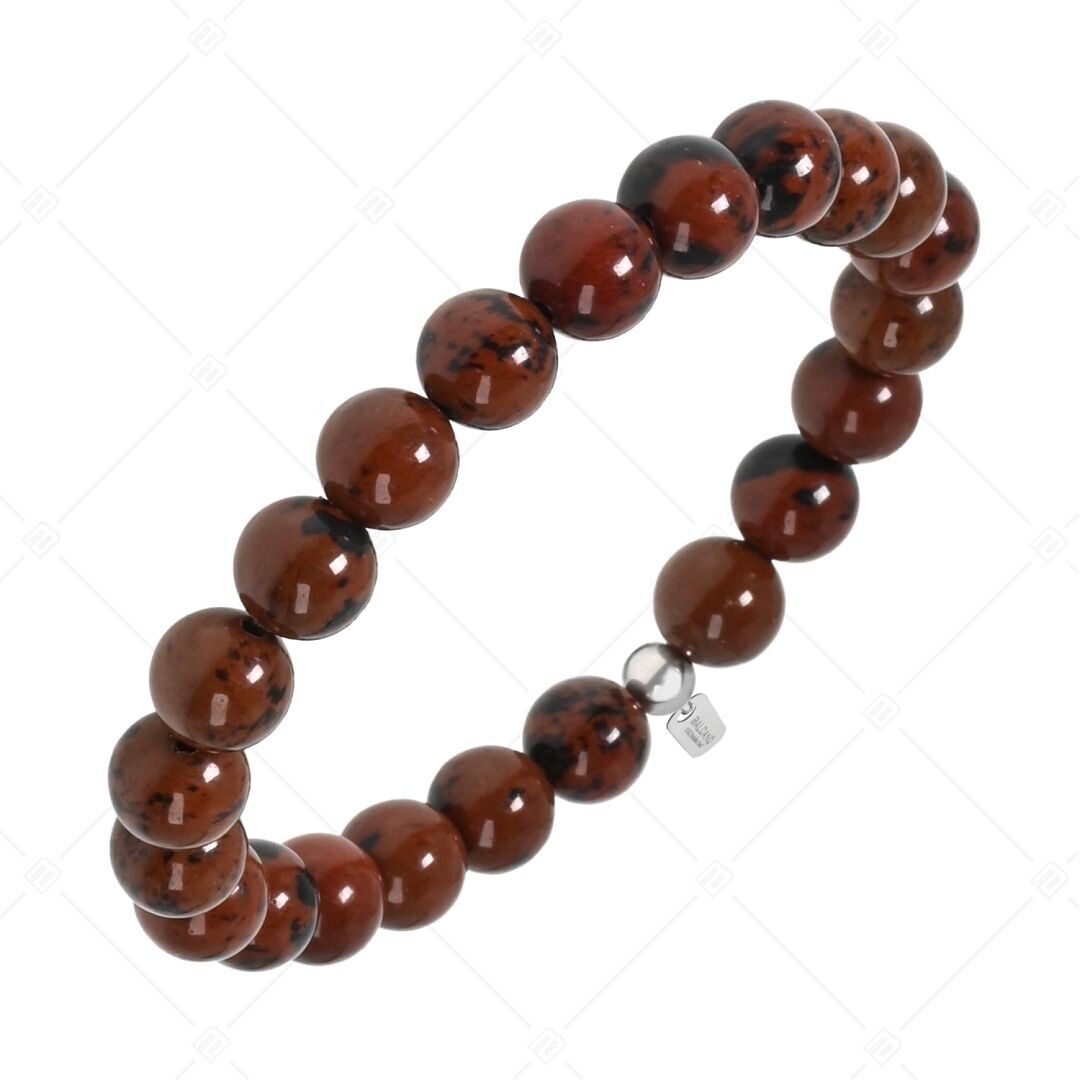 BALCANO - Pulsera de jaspe copo de nieve rojo / piedras preciosas