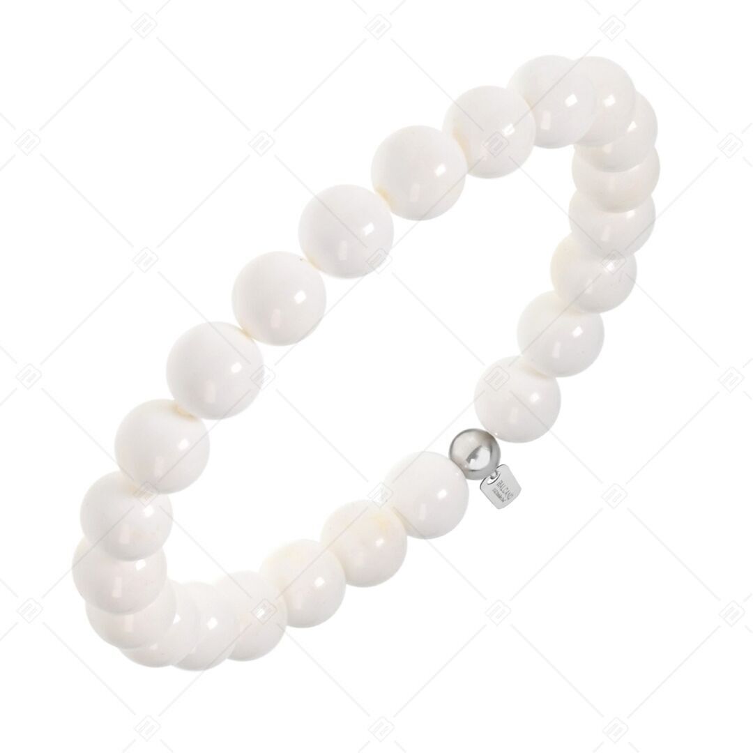 BALCANO - Pulsera de jade blanco y piedras preciosas
