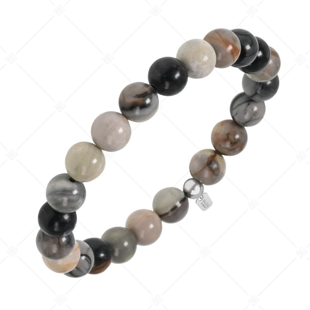 BALCANO - Pulsera de jaspe Picasso / piedras preciosas