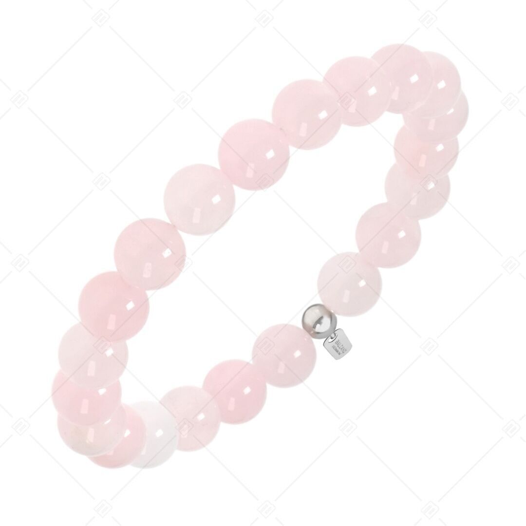 BALCANO - Pulsera de cuarzo rosa de Madagascar / piedras preciosas