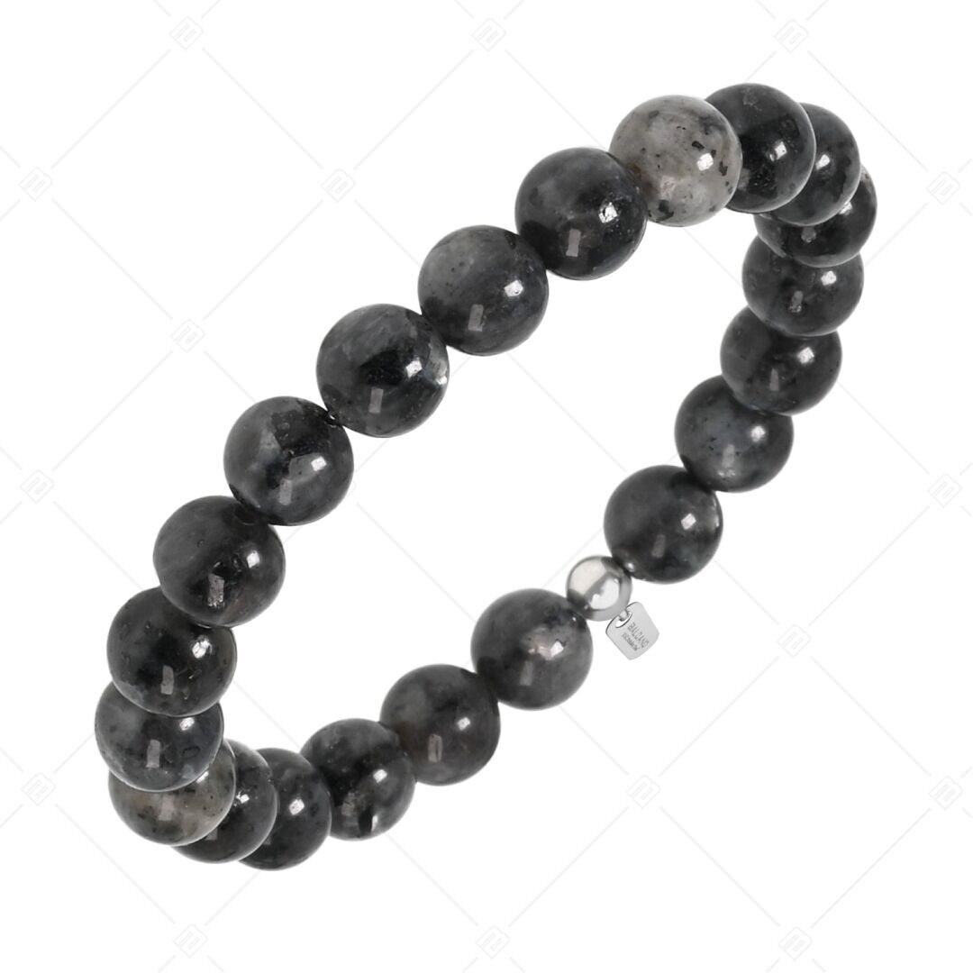 BALCANO - Pulsera de labradorita negra / piedras preciosas