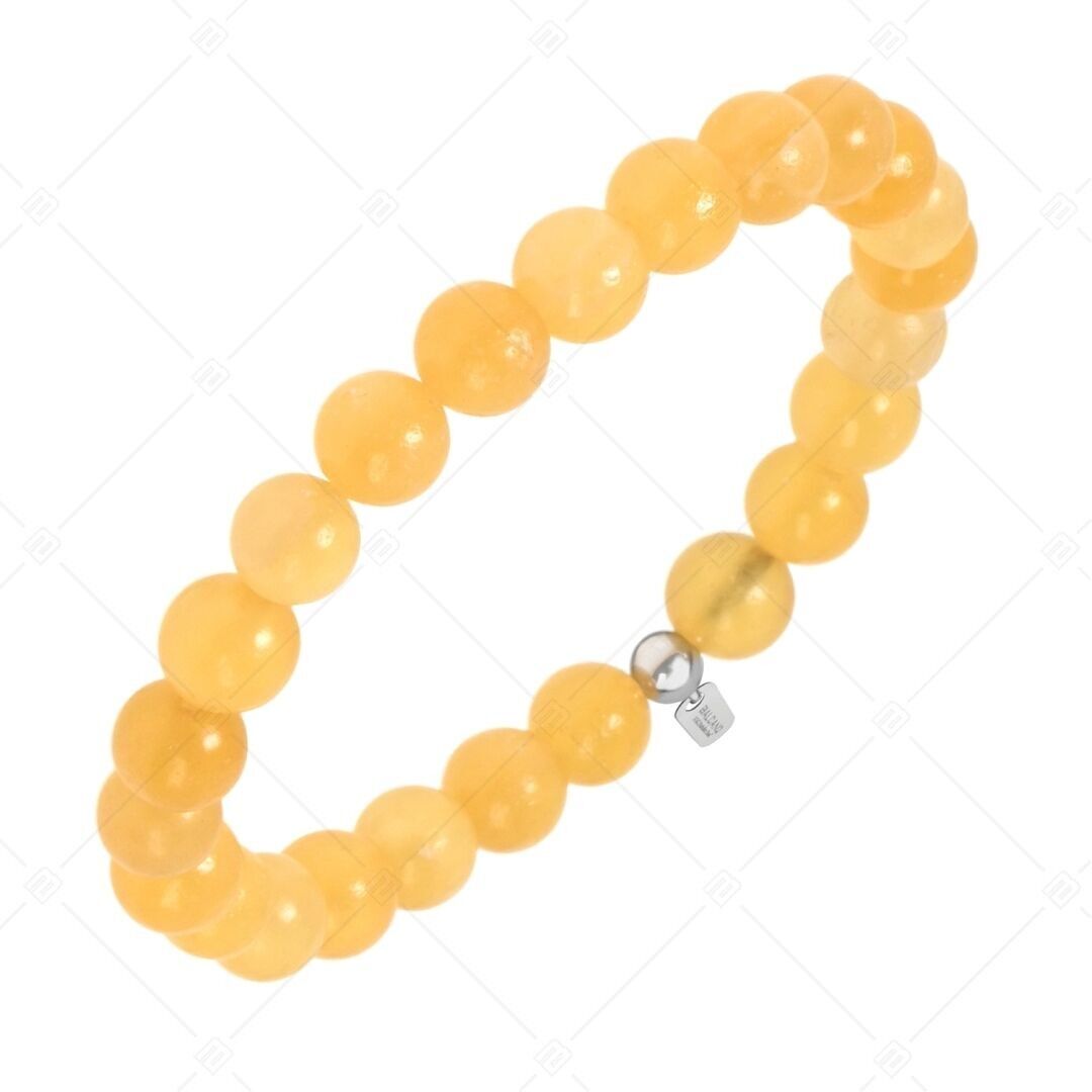 BALCANO - Pulsera de jade naranja y piedras preciosas