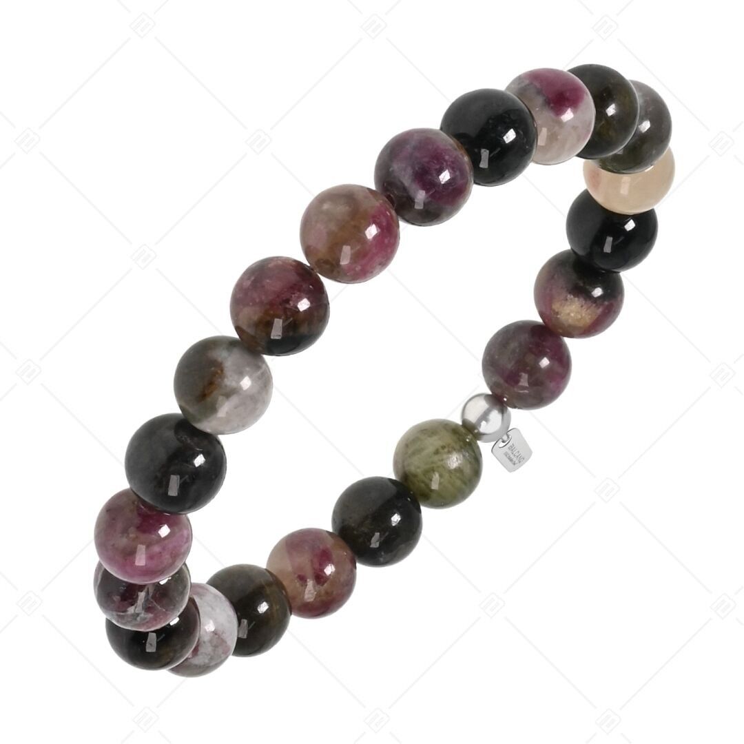 BALCANO - Pulsera de turmalina melón/piedra preciosa