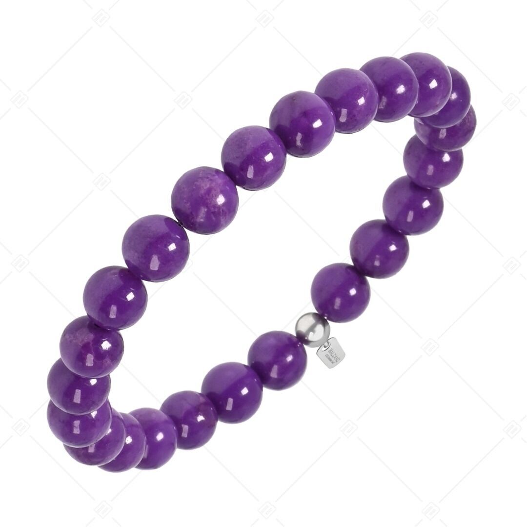 BALCANO - Pulsera de fosfosiderita/piedra preciosa de mica morada