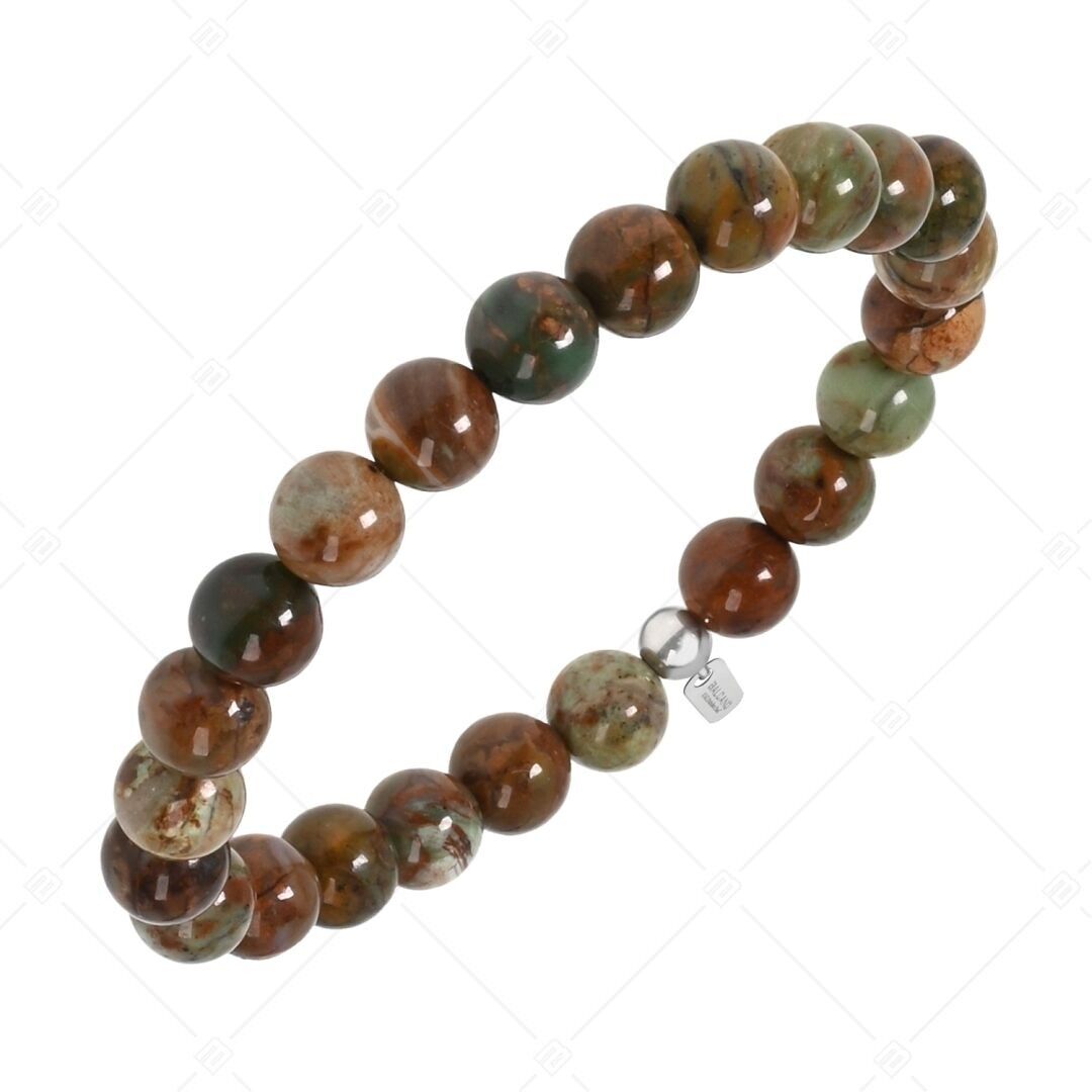 BALCANO - Pulsera de jade turquesa dorado y piedras preciosas
