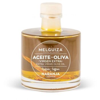 Huile d'olive extra vierge aromatisée au safran et à l'orange 100 ml