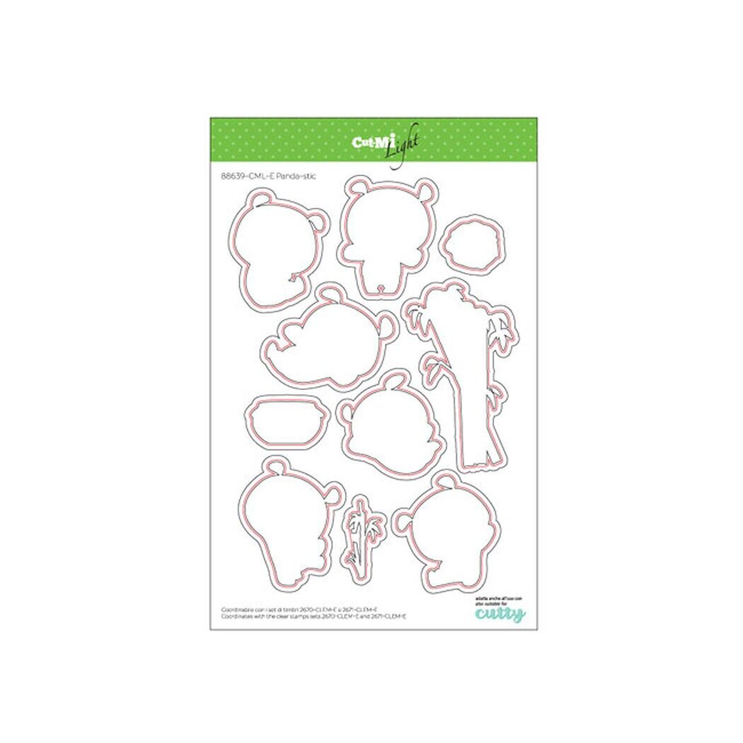 Fustelle sottili per timbri trasparenti Panda-stic