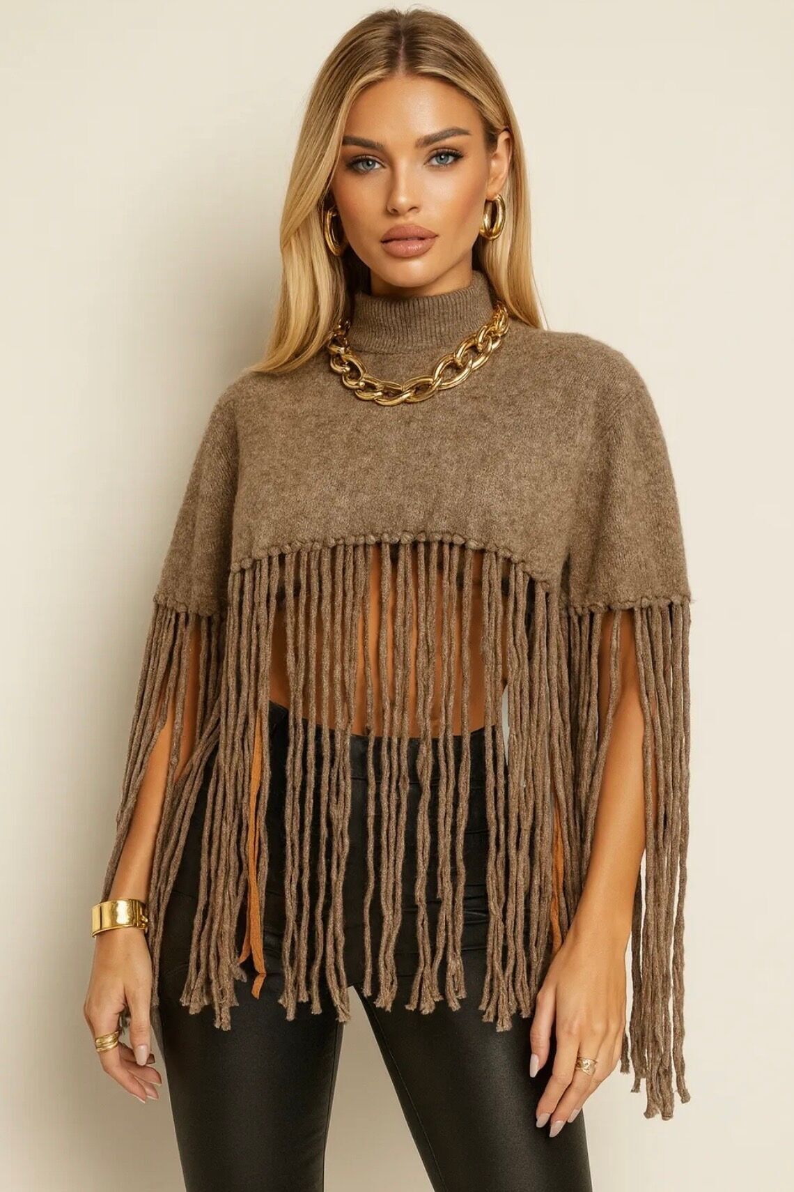 Maglione con frange - 2647