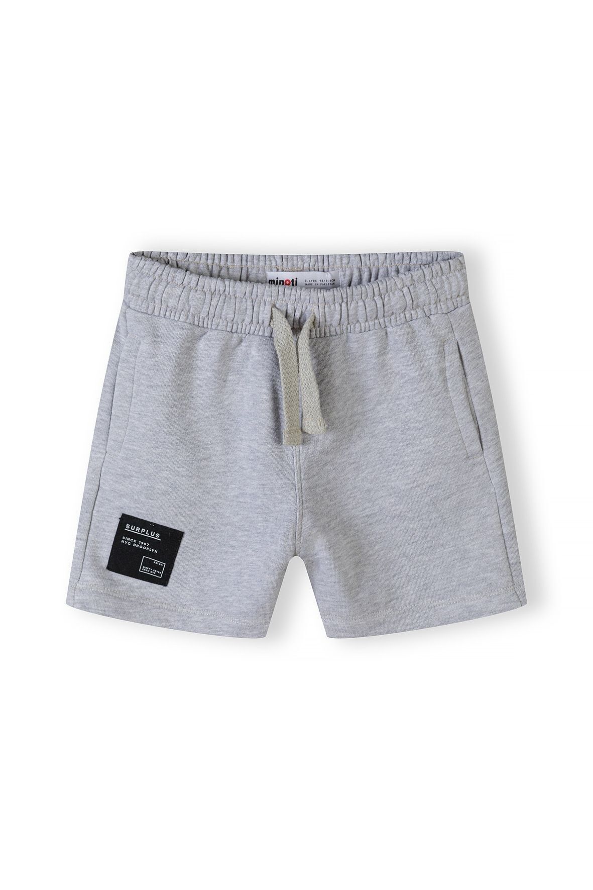 Boys fleece shorts with pockets grey 2-14y