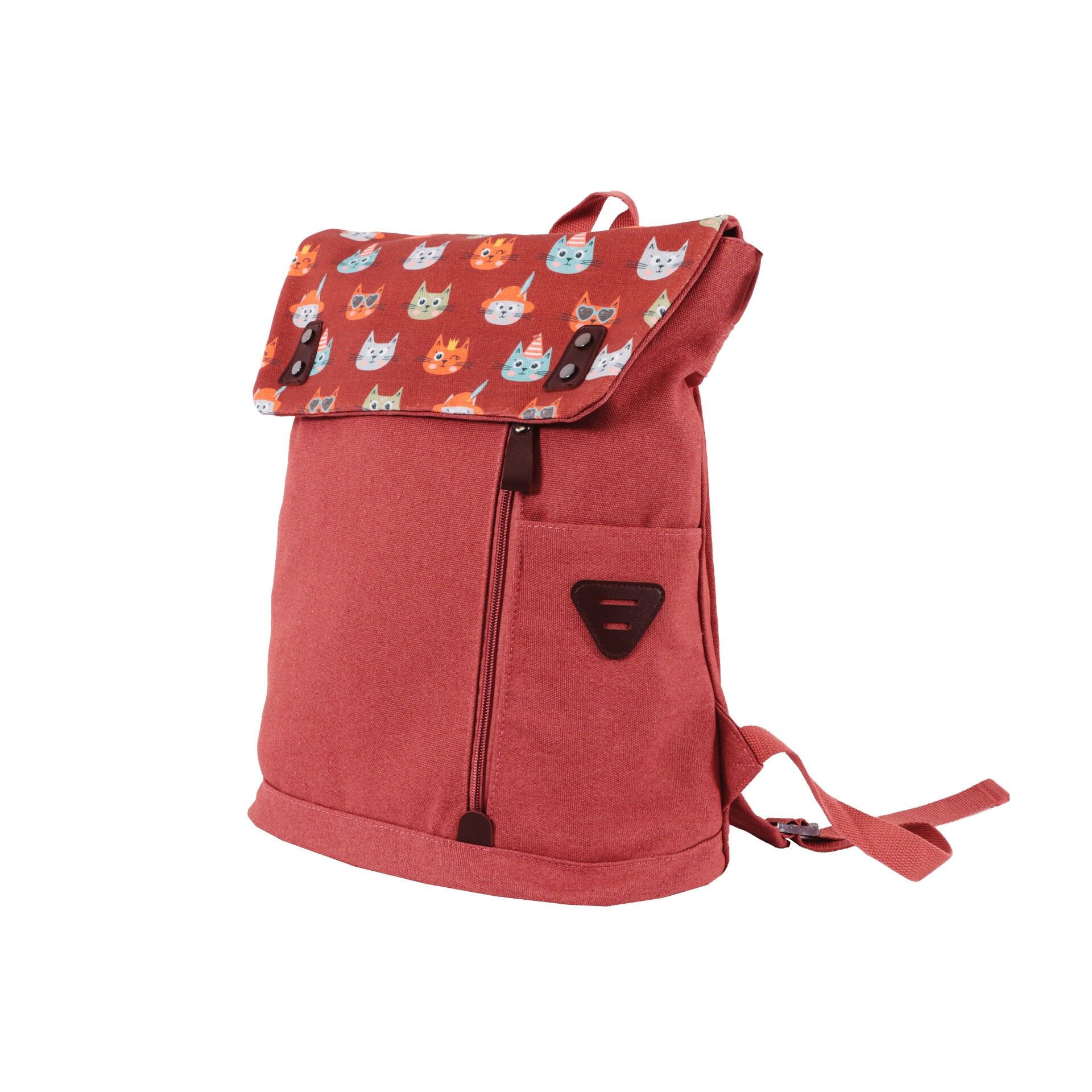 Biggdesign Cats Vintage Laptop Backpack, Pink