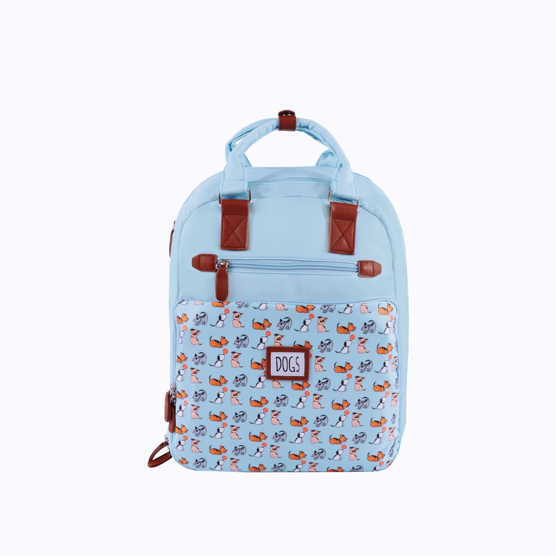 Biggdesign Dogs Laptop Backpack – Water-Resistant, 15 inch Laptop Compatible School Bag, Blue