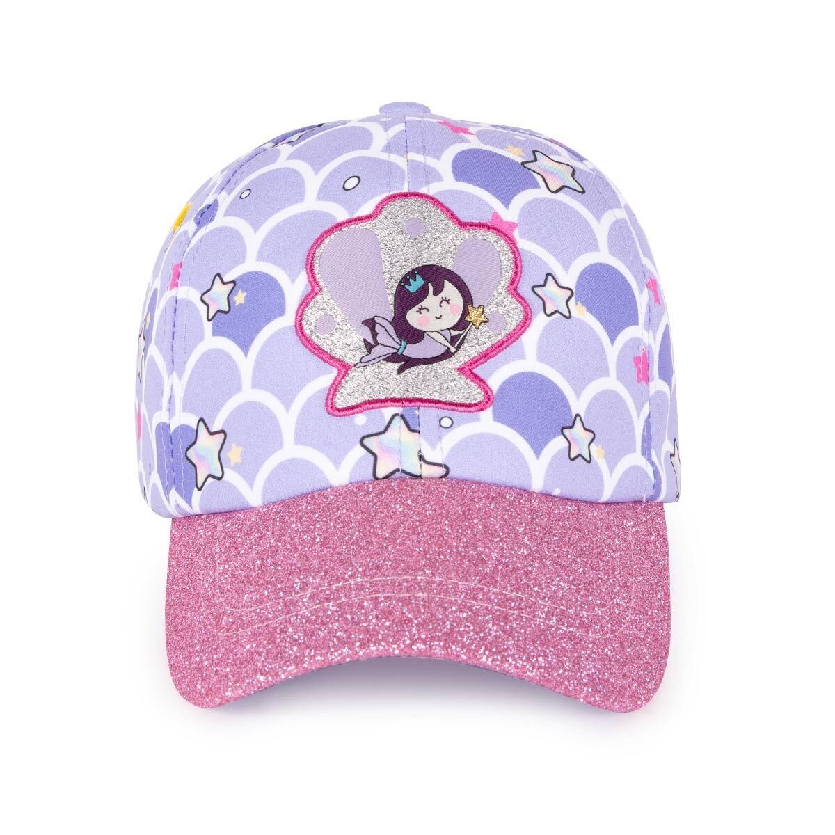 Milk&Moo Little Mermaid Glitter Girls' Cap (Ages 4–6)