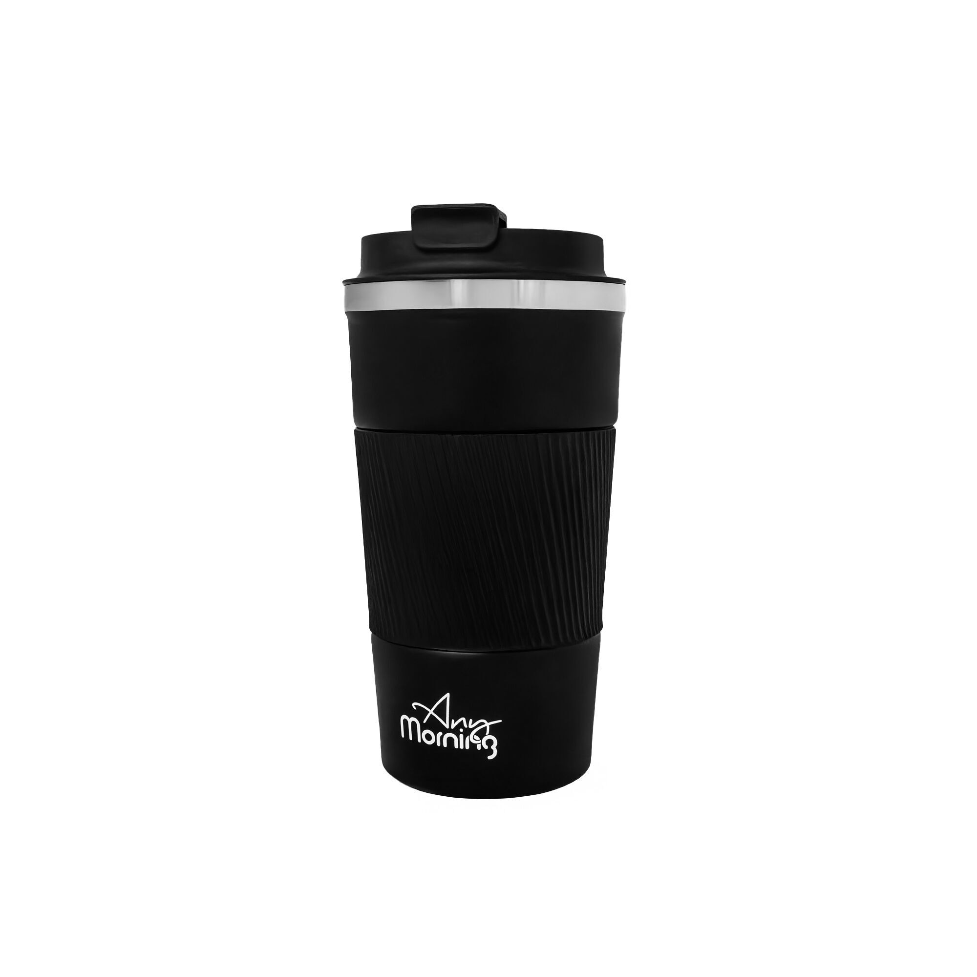 Any Morning BA21549 Thermos Mug 500 ml Black, 16.91 oz