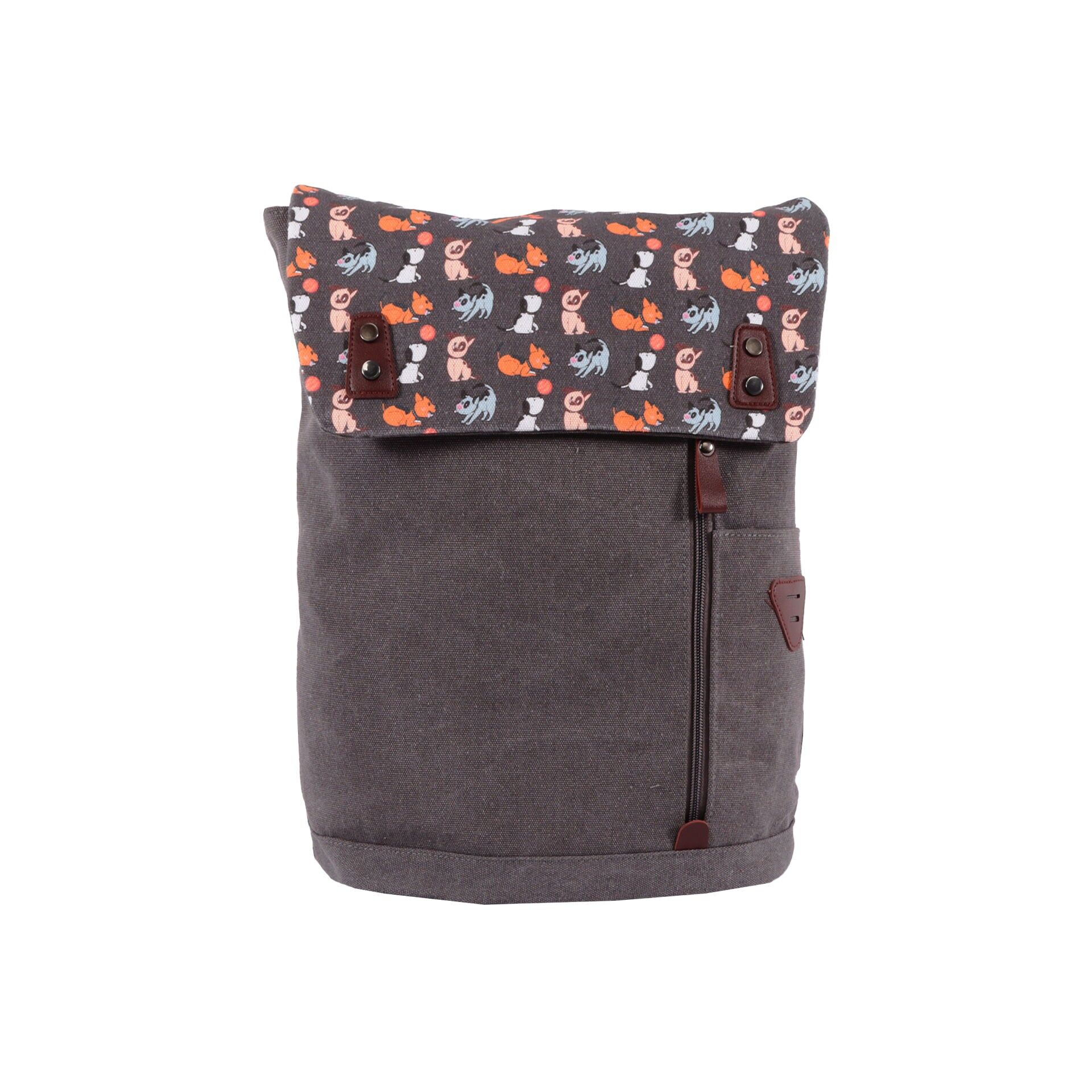 Biggdesign Dogs Vintage Laptop Backpack, Grey