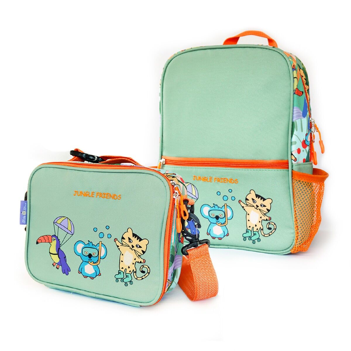 Mochila infantil Milk&Moo con lonchera, mochila escolar para niñas y niños