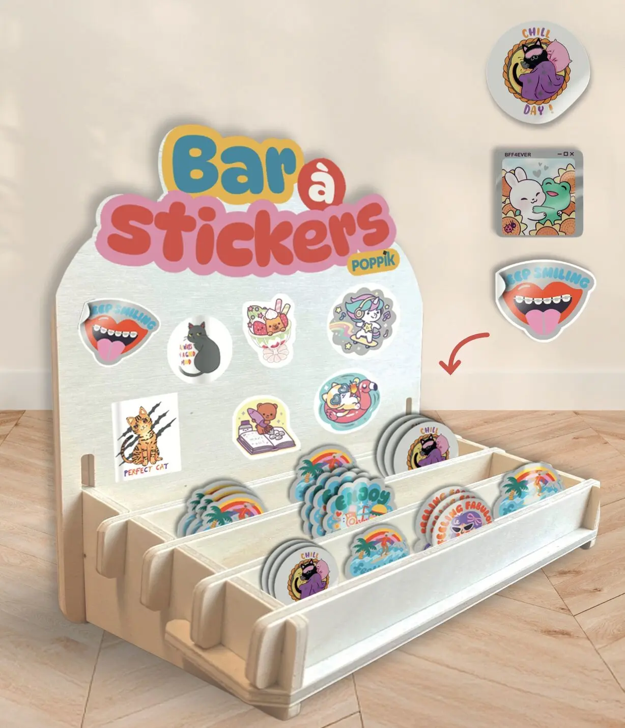 Buy wholesale THE STICKER BAR (POS WITH UNIT STICKERS)