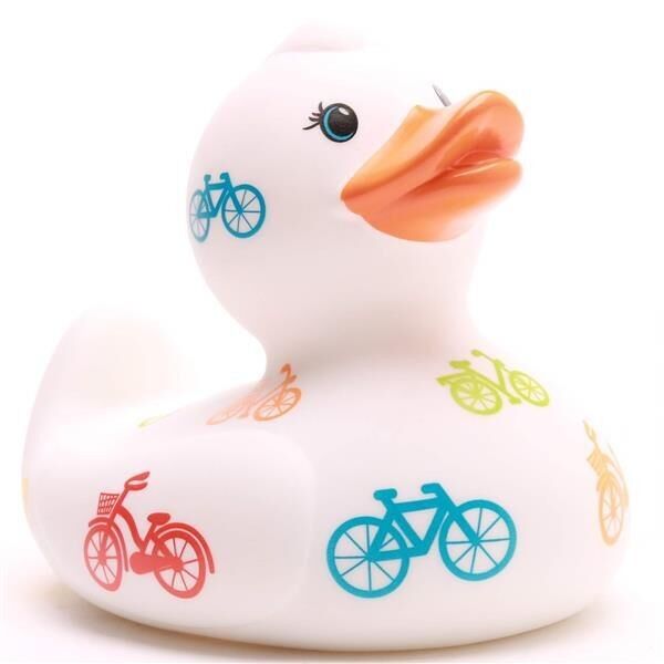 Pato de baño de bicicletas - Patito de goma