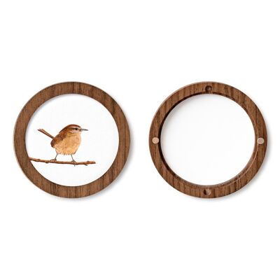2pack round frames - "Circular Mini" - nut