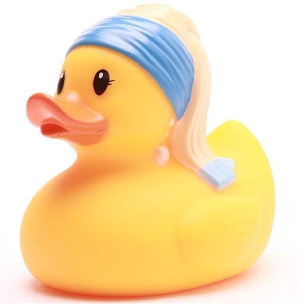 Canard de bain La Jeune Fille à la perle - Canard en caoutchouc