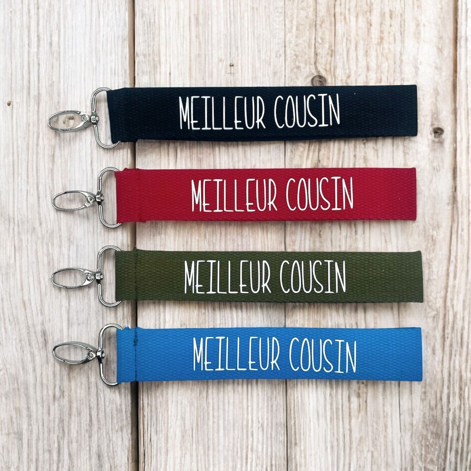 Portachiavi con cinturino, "Miglior cugino"