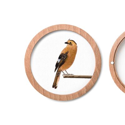 Pack of 2 round frames magnetic - "Zirkular Maxi" - beech | Wood