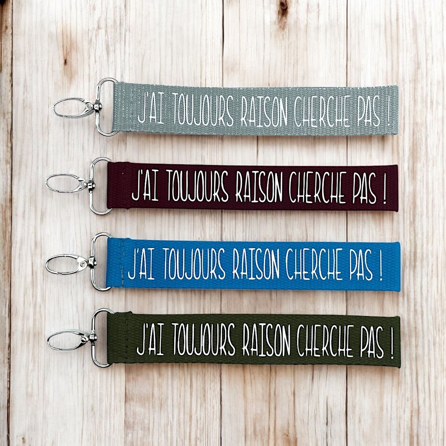 Portachiavi con cinturino, "Ho sempre ragione, non discutere!""