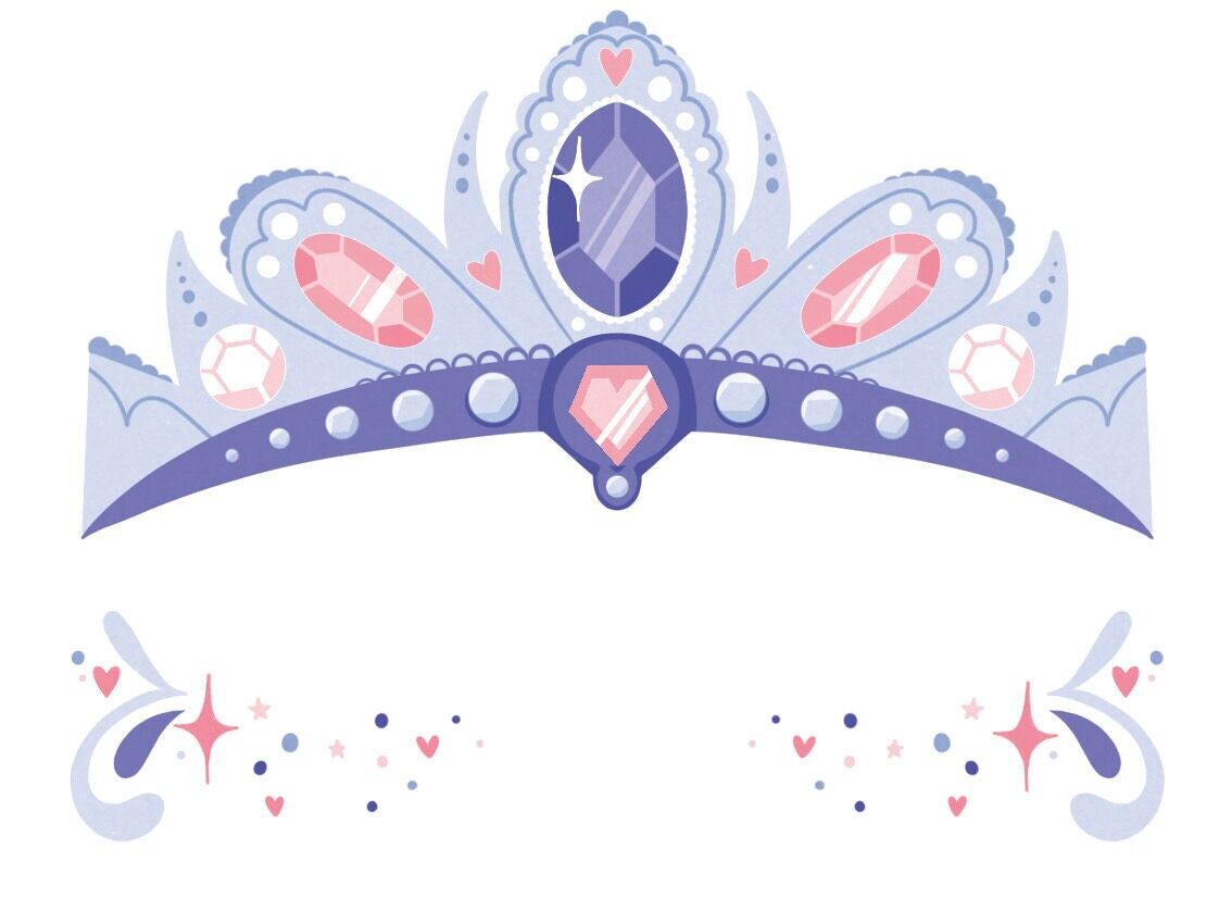 Temporary tattoo: Mini princess mask