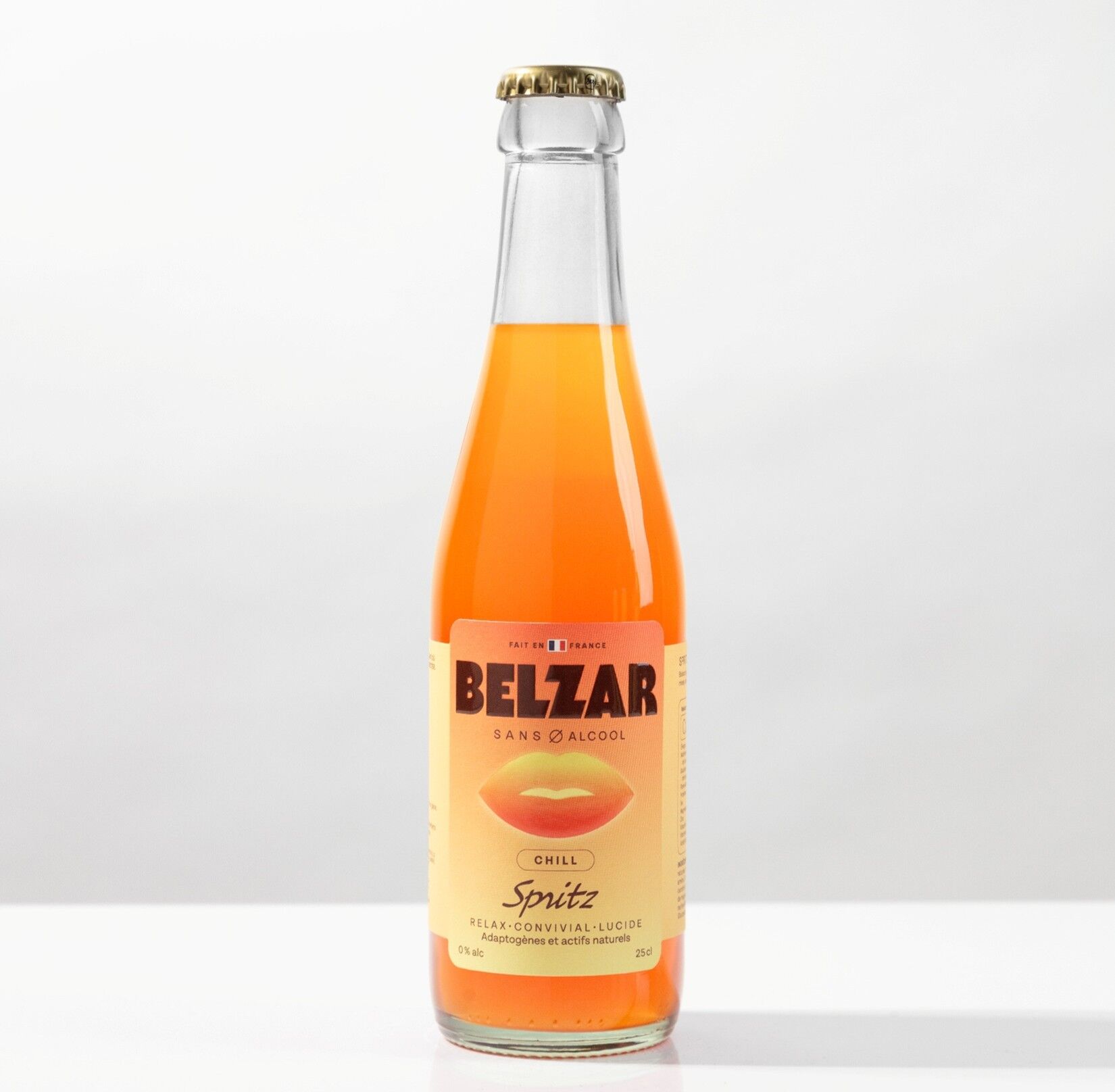Belzar Chill Spritz – Cocktail sans alcool 0% | Bouteille verre 25cl