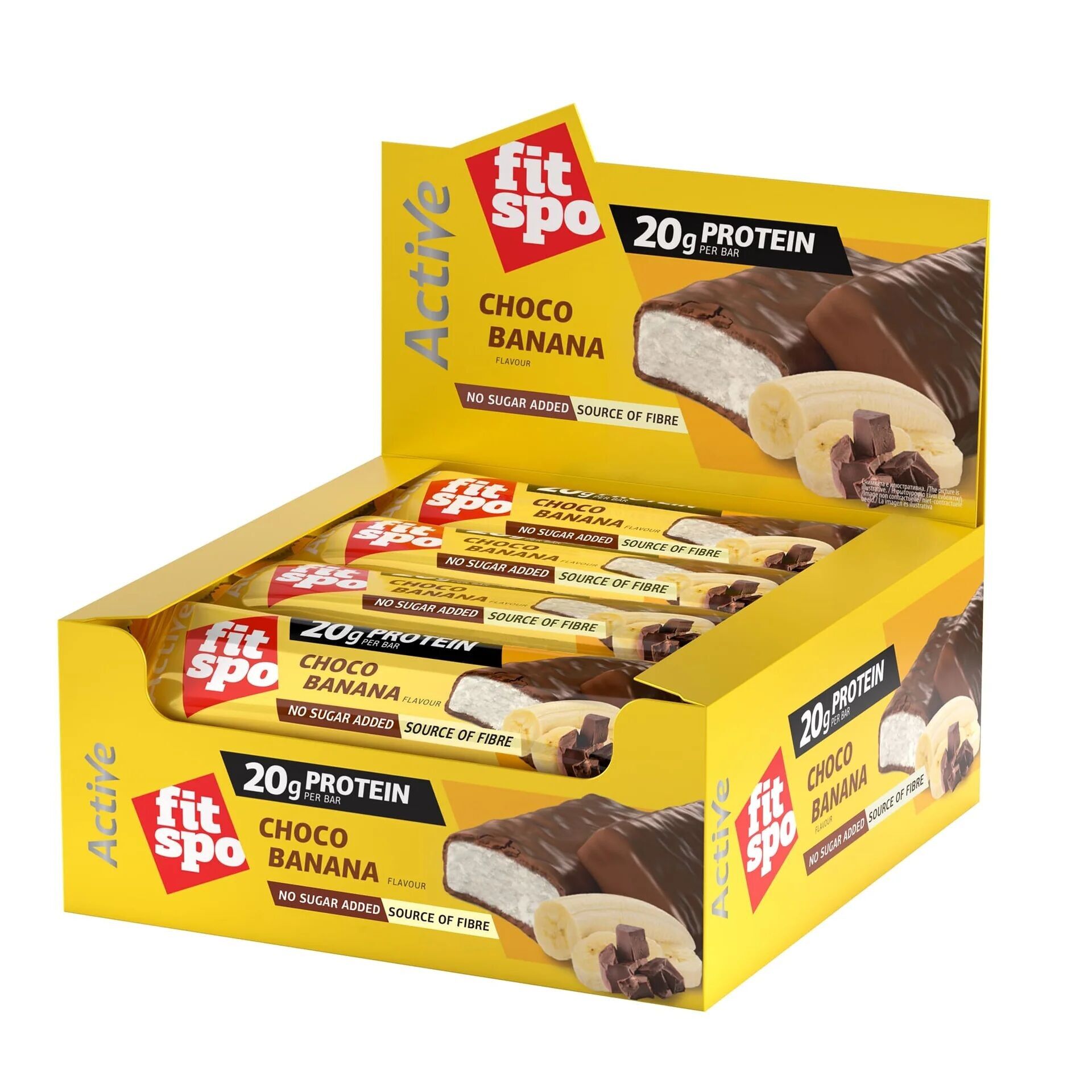 Active Protein Bar Choco Banana - 12 x 60 grams