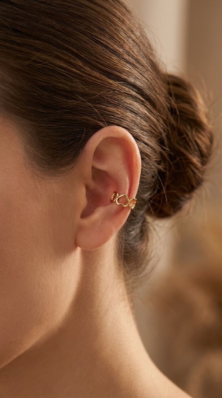 124AQ528 Stainless Steel Earcuffs