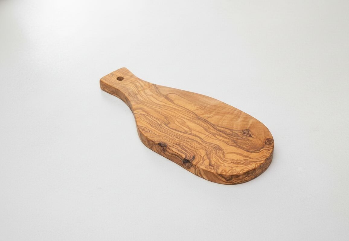 Handgefertigtes Servierbrett aus Olivenholz | Einzigartige, handgefertigte Wurstplatte