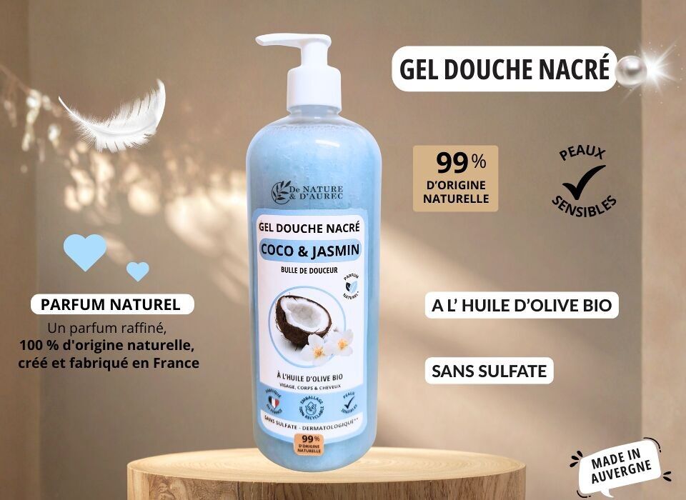 Gel doccia perlato (750 ml) - Cocco e gelsomino