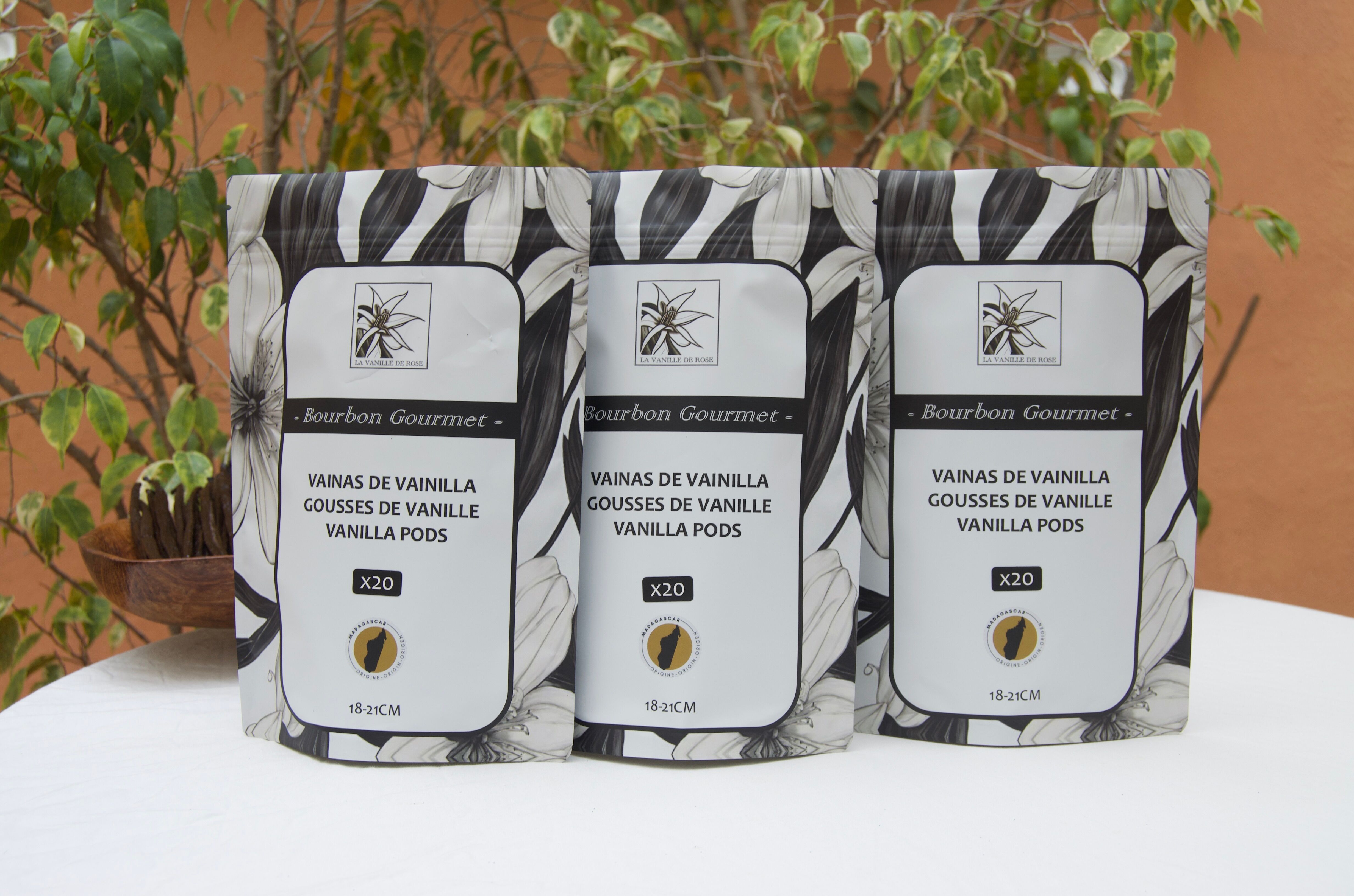 Confezione da 20 baccelli di vaniglia Bourbon del Madagascar