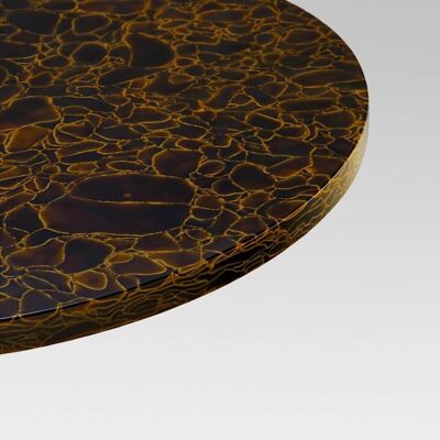 Tischplatte rund MAGNA Glaskeramik - Champagne Brown - 21-30cm