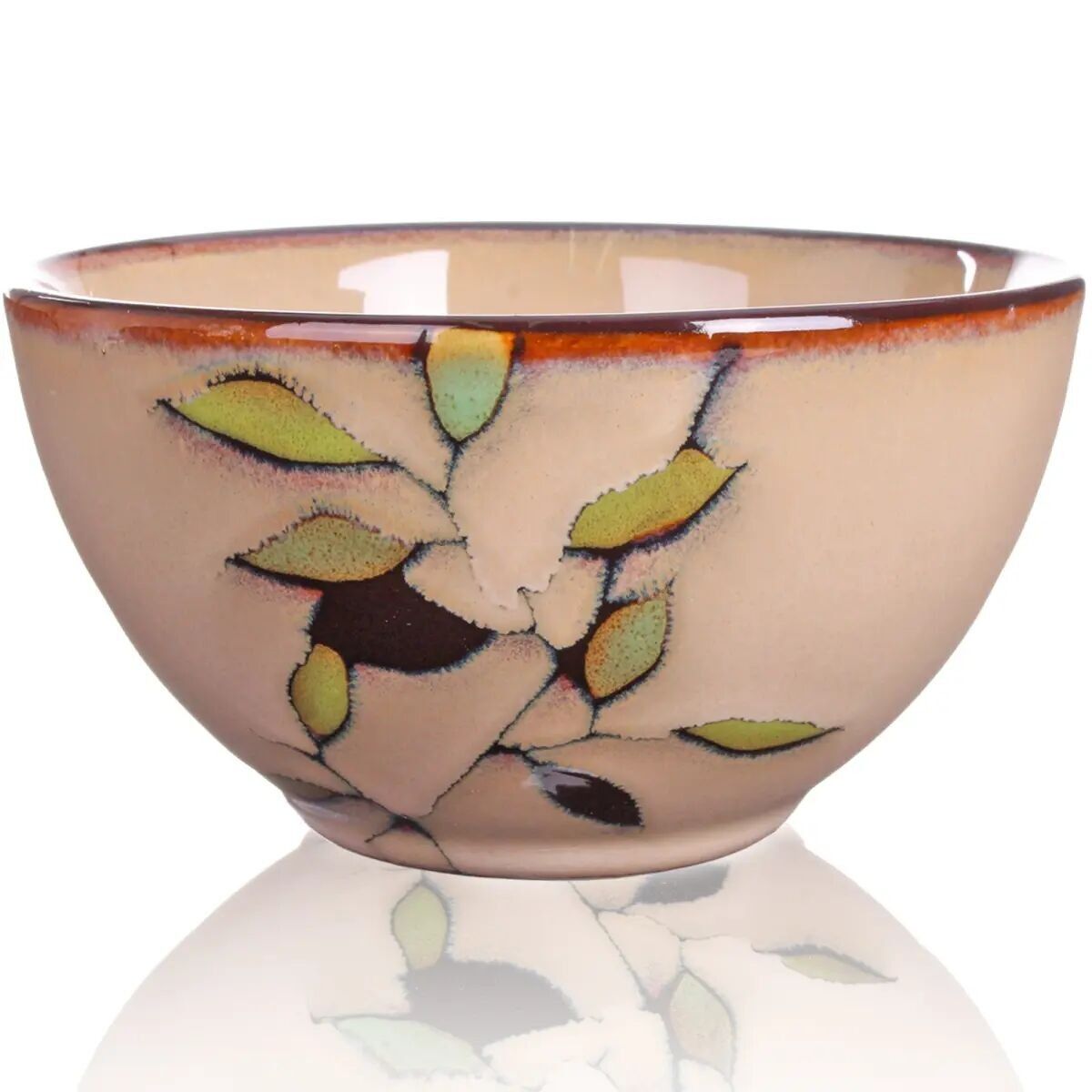 Matcha bowl "Bamboo" - Chawan in Wan-nari style, 210 ml