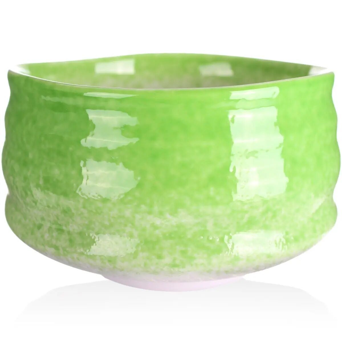 Matcha bowl "Midori" - Chawan in Hantsutsu-gata style, 430 ml