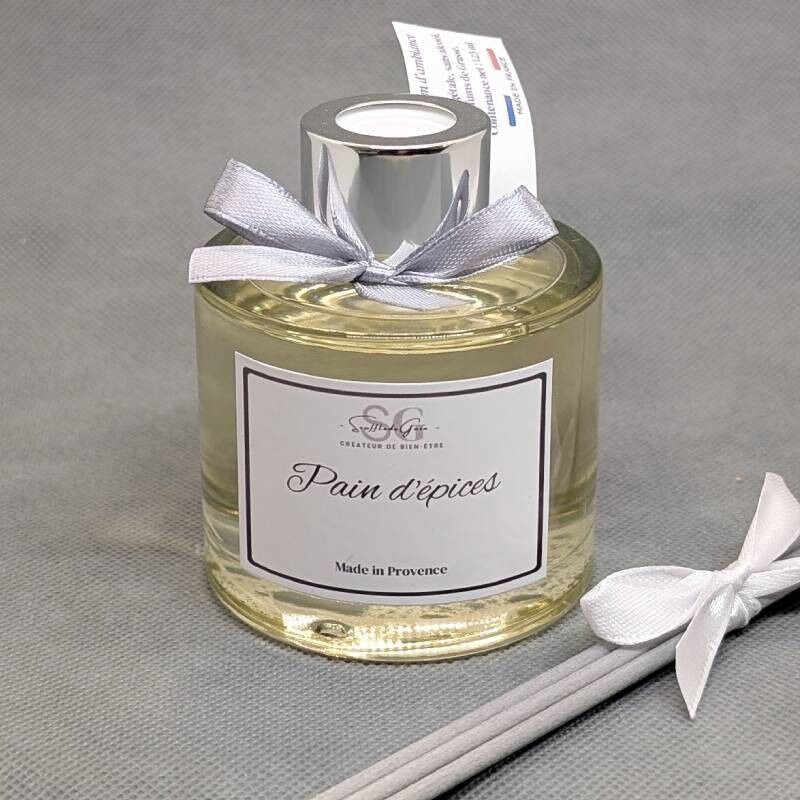 Gingerbread Reed Diffuser – Alcohol-Free Base | Handmade in France