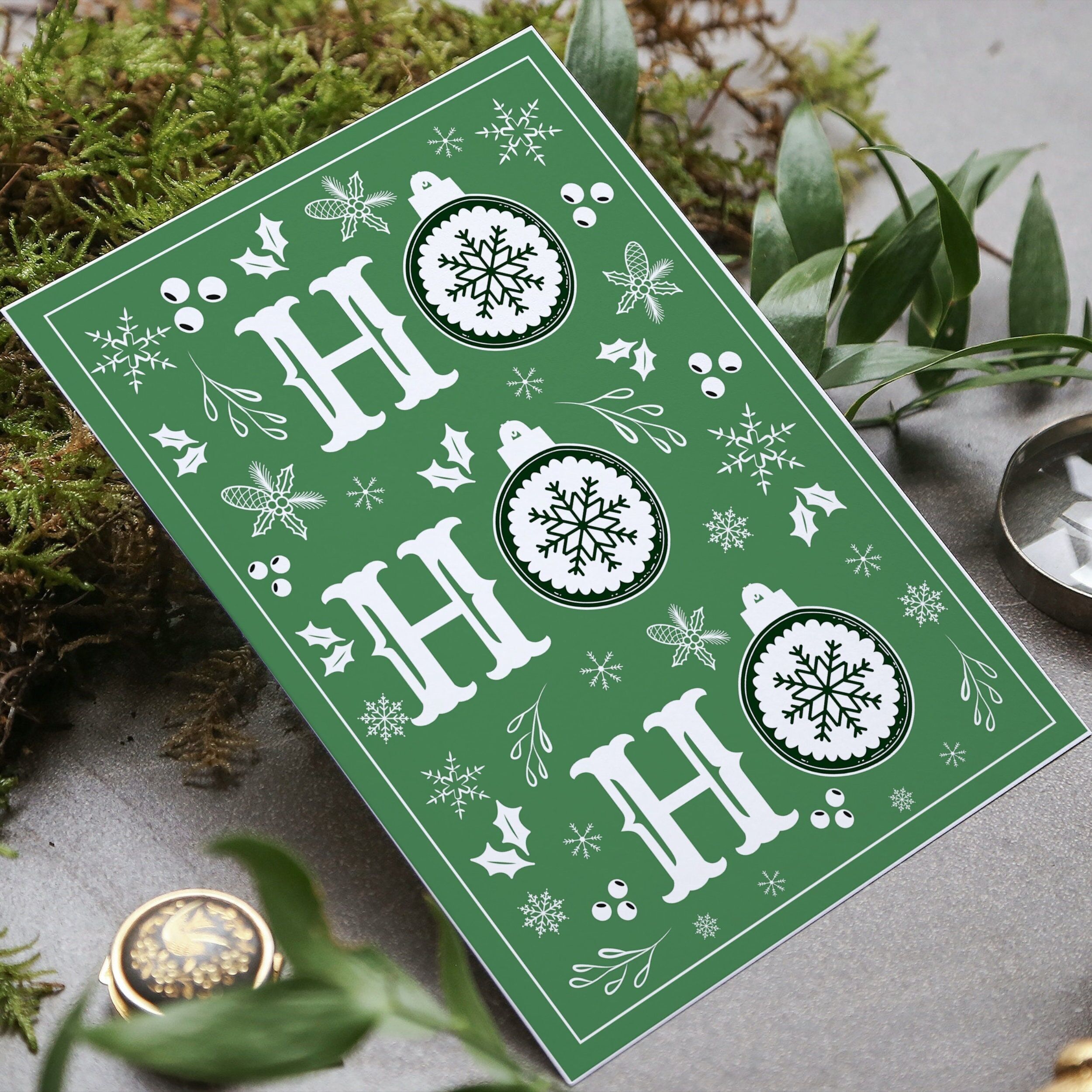 Carte de Noël minimaliste