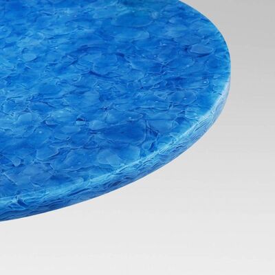 Tischplatte rund MAGNA Glaskeramik - Ocean Blue - 51-60cm