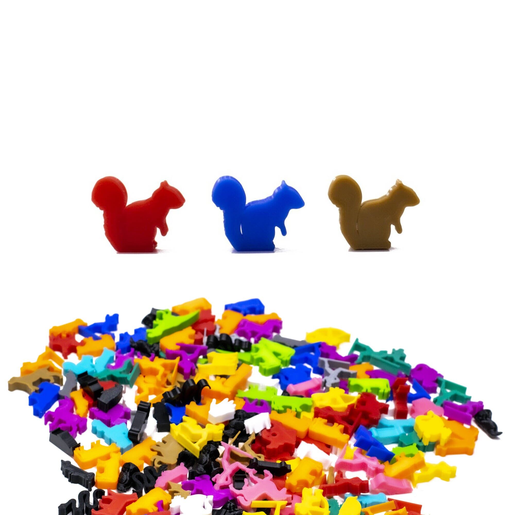 Squirrel Meeple Figures