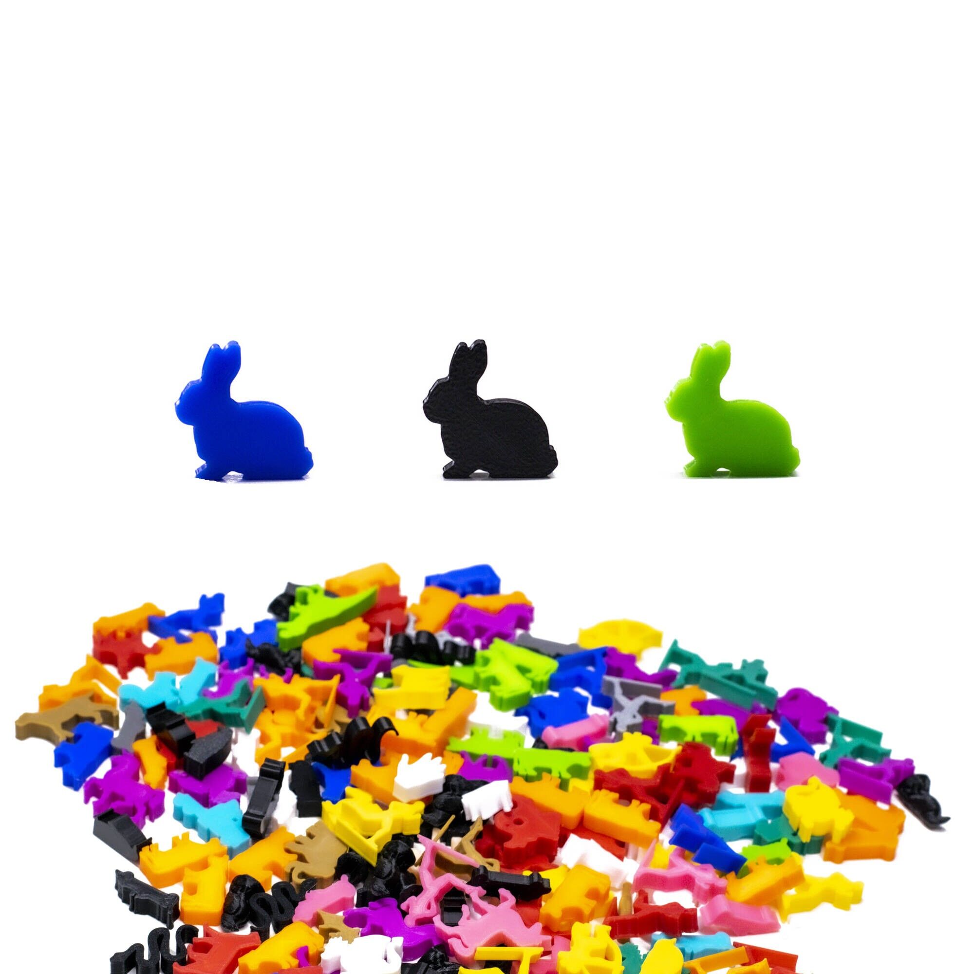 Figuras de Meeple de conejo