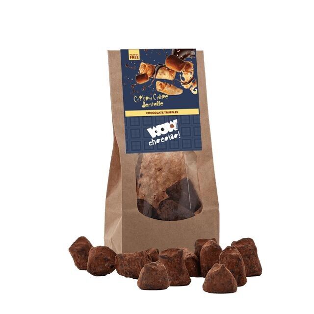 Tartufi al cioccolato Crêpe Dentelle croccanti - Buste biodegradabili 130g