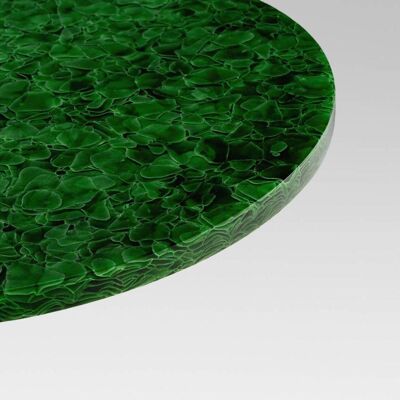 Tischplatte rund MAGNA Glaskeramik - Forest Green - 21-30cm