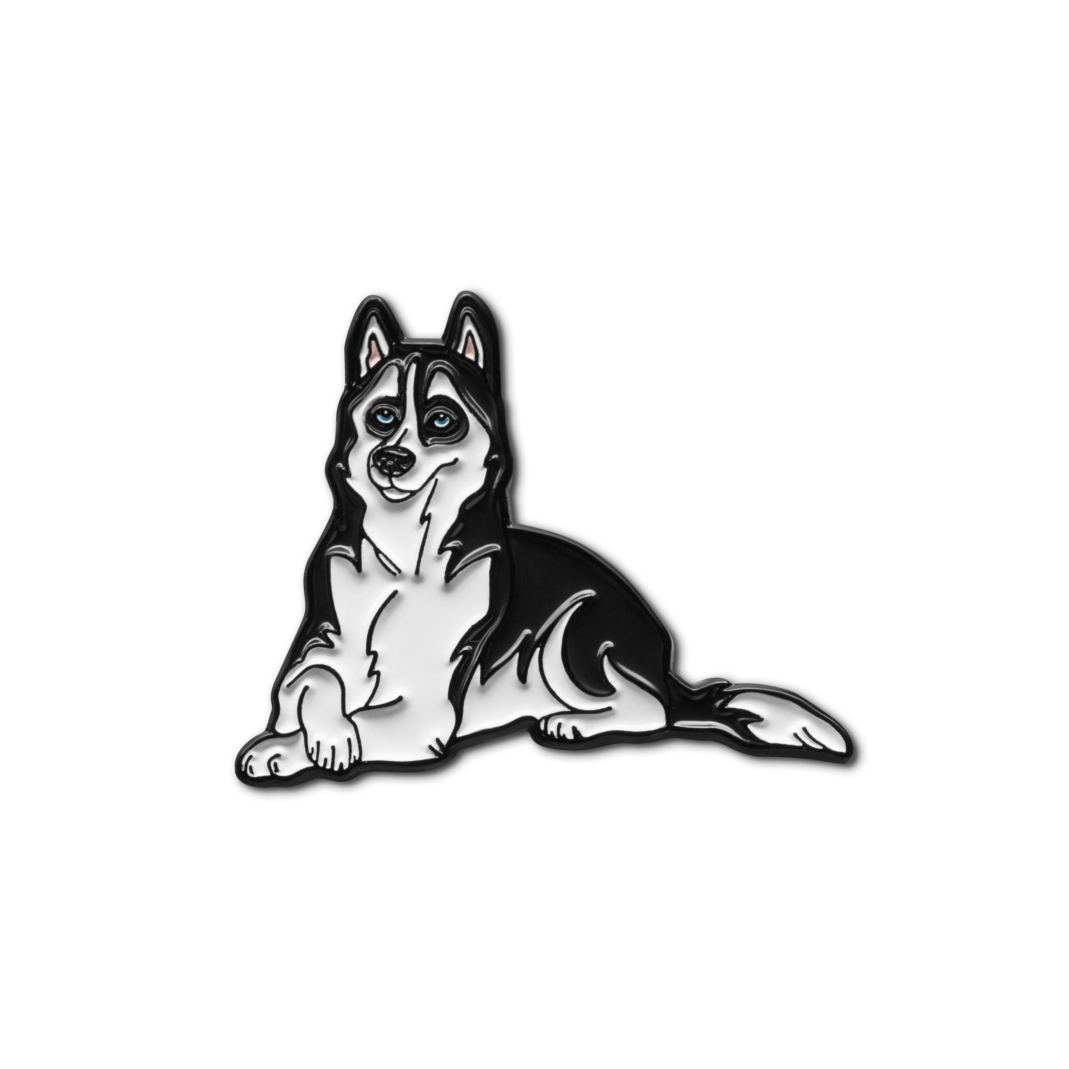Pin's en émail « Chien Husky »