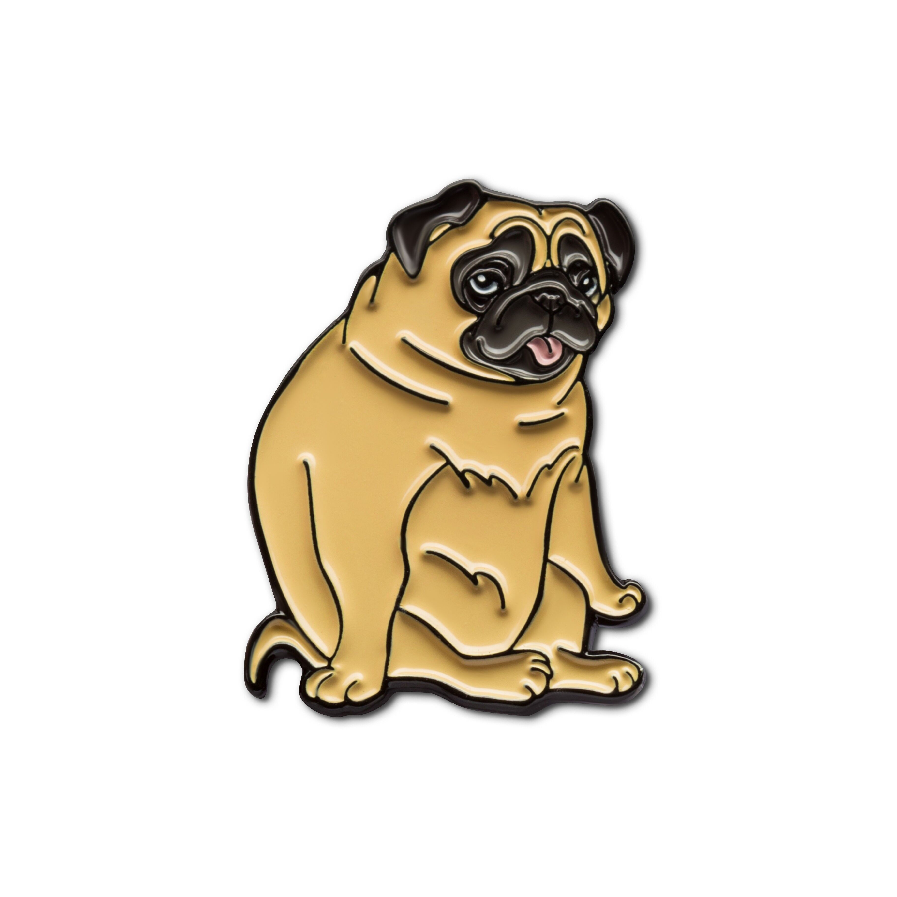 Pin's en émail « Chien carlin »