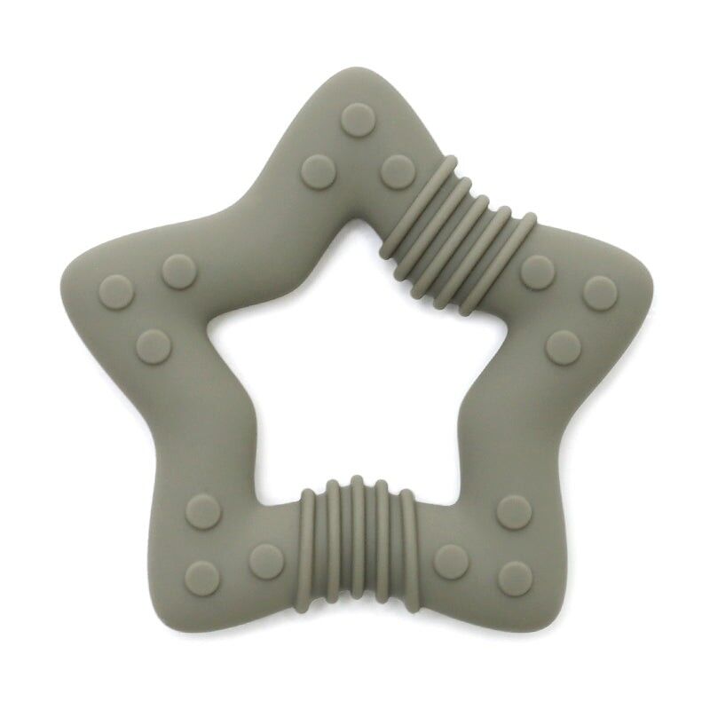 Silikon-Beißring Stern - Salbei