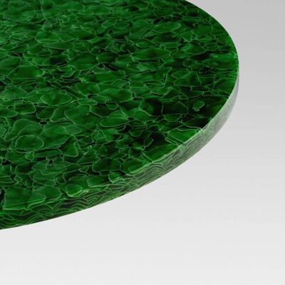 Tischplatte rund MAGNA Glaskeramik - Forest Green - 81-90cm