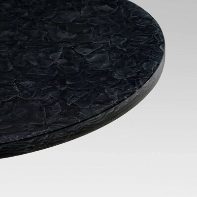 Tischplatte rund MAGNA Glaskeramik - Pearl Black - 21-30cm
