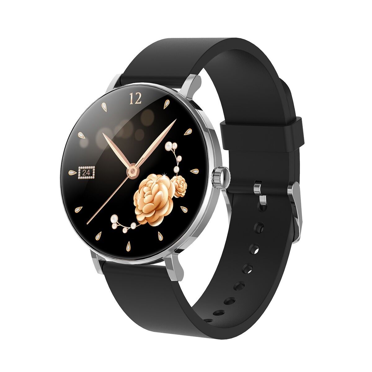 SMARTY unisex watch - Harmony - SW114 - Round metal case - Silicone strap