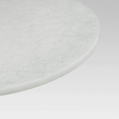 Tischplatte rund MAGNA Glaskeramik - Polar White - 121-130cm